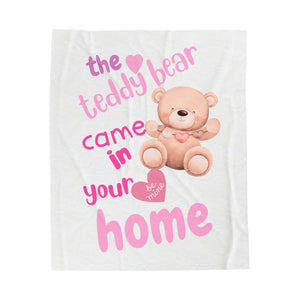 Kids Teddy Bear Plush Blanket