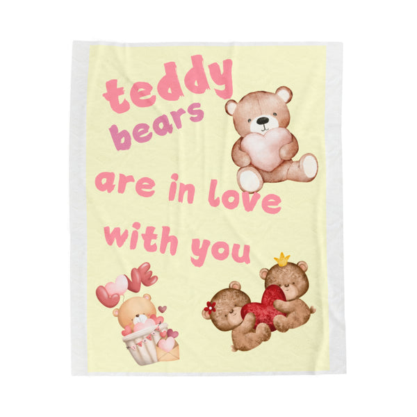 Teddy bear blanket Velveteen Plush