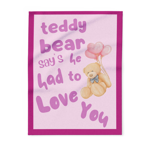 Teddy bear Arctic Fleece Blanket