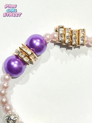 3 Purple Pearls Bracelet