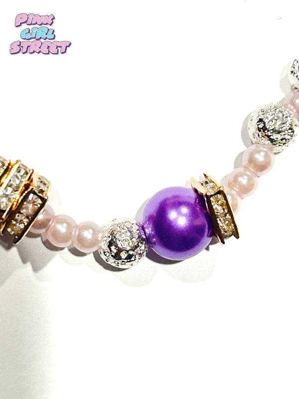 3 Purple Pearls Bracelet