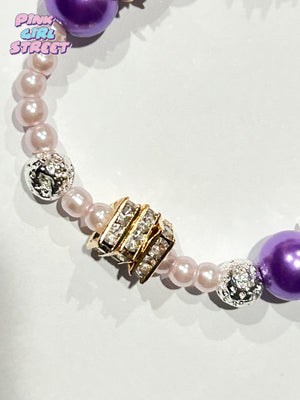 3 Purple Pearls Bracelet