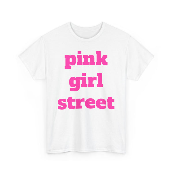 Pink Girl Street Unisex Heavy Cotton Tee