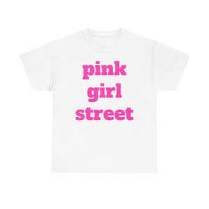 Pink Girl Street Unisex Heavy Cotton Tee