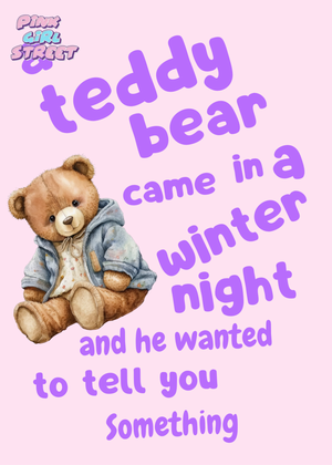 A Teddy Bear Came In A Winter Night Digital Download