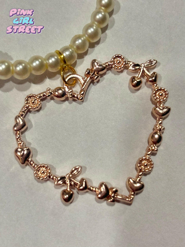 Beige Pearls Bracelet