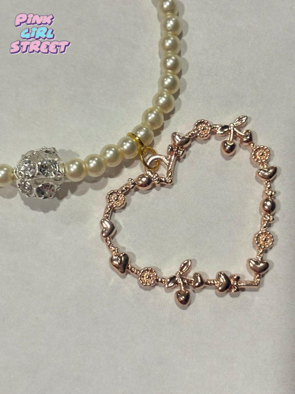 Beige Pearls Bracelet