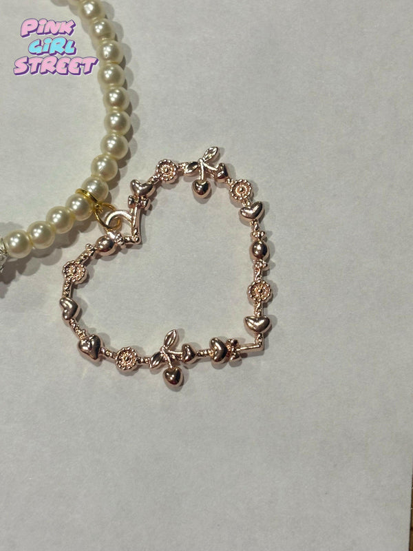 Beige Pearls Bracelet