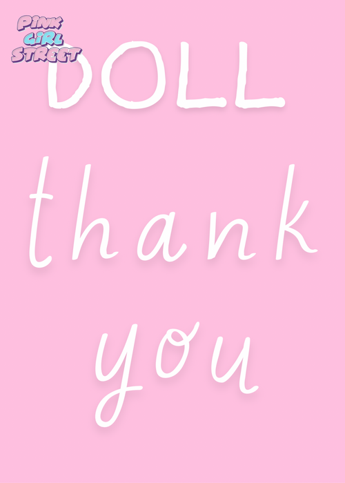 Doll Thank You Digital Download