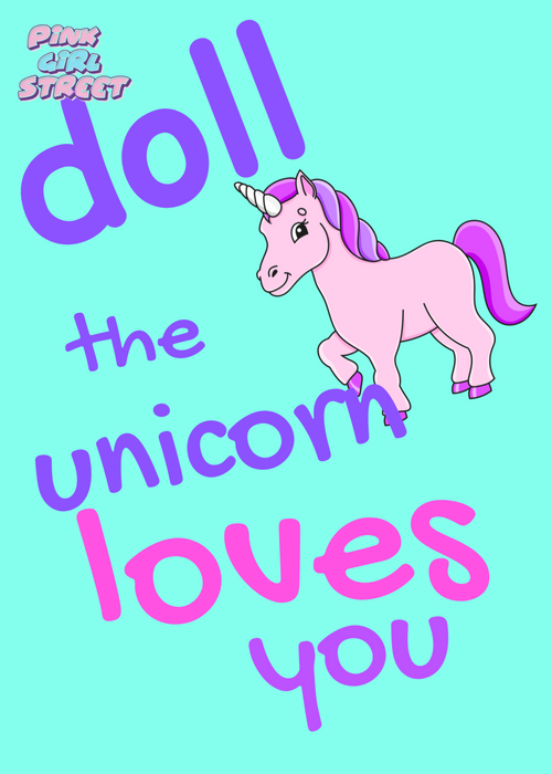 Doll The Unicorn Loves You Digital Download