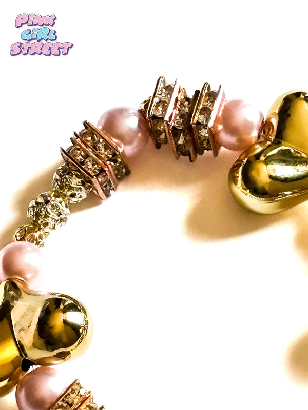 Pandora bracelets Heart Bracelet with Gold beads perfect for parties and ceremonies