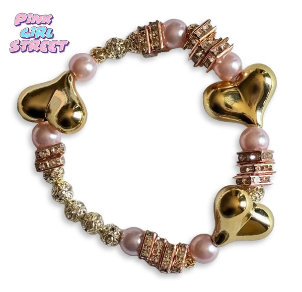  Pandora bracelet a Heart Bracelet with gems and pearls perfect for parties and ceremonies