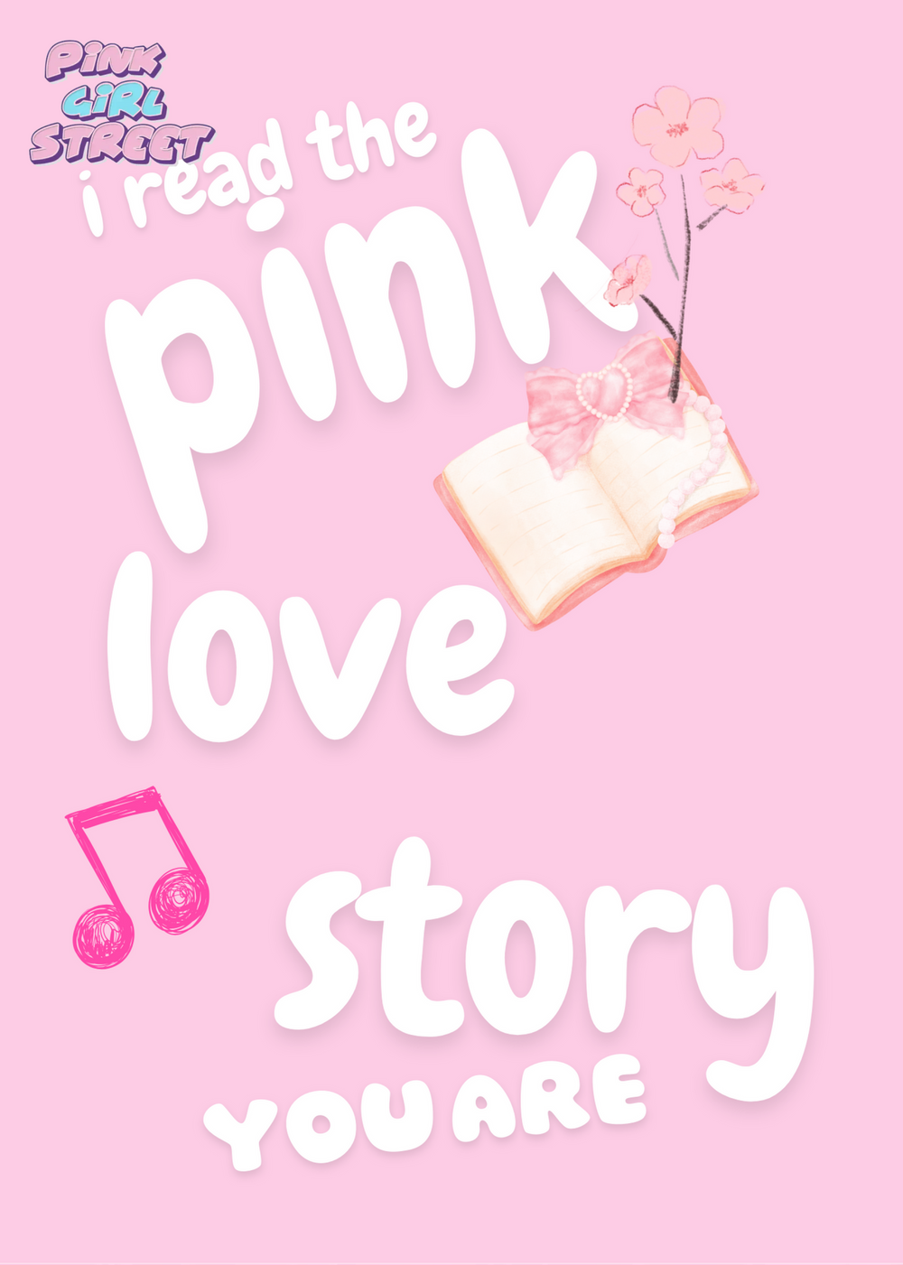 I Read The Pink Love Story Digital Download