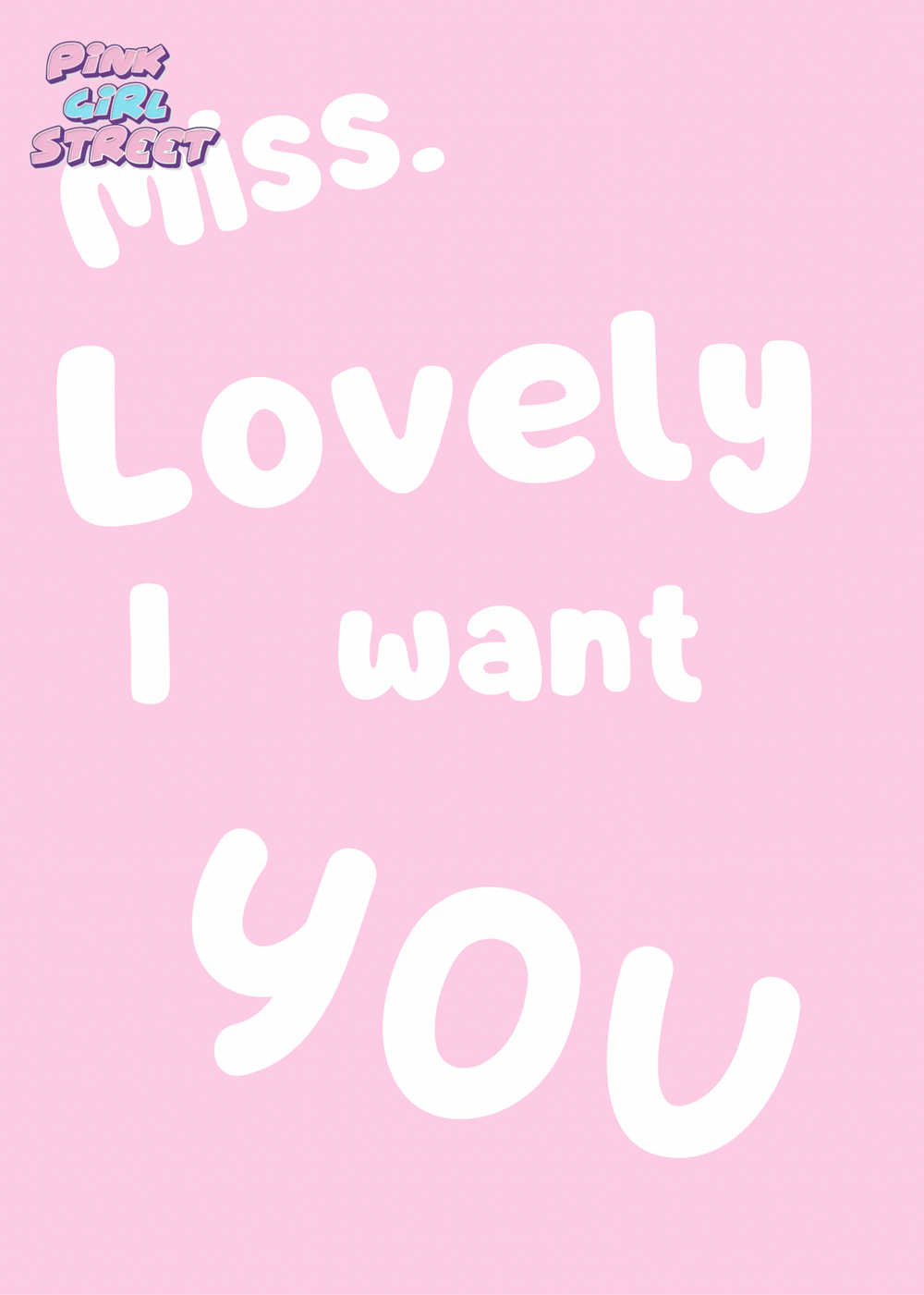 Miss.lovely I Want You Digital Download