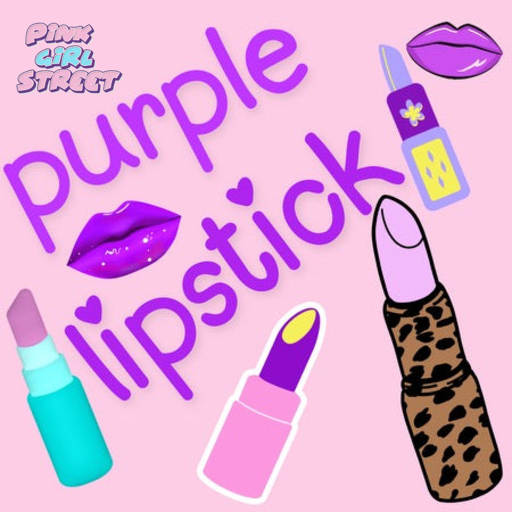 Purple Lipstick Digital Download