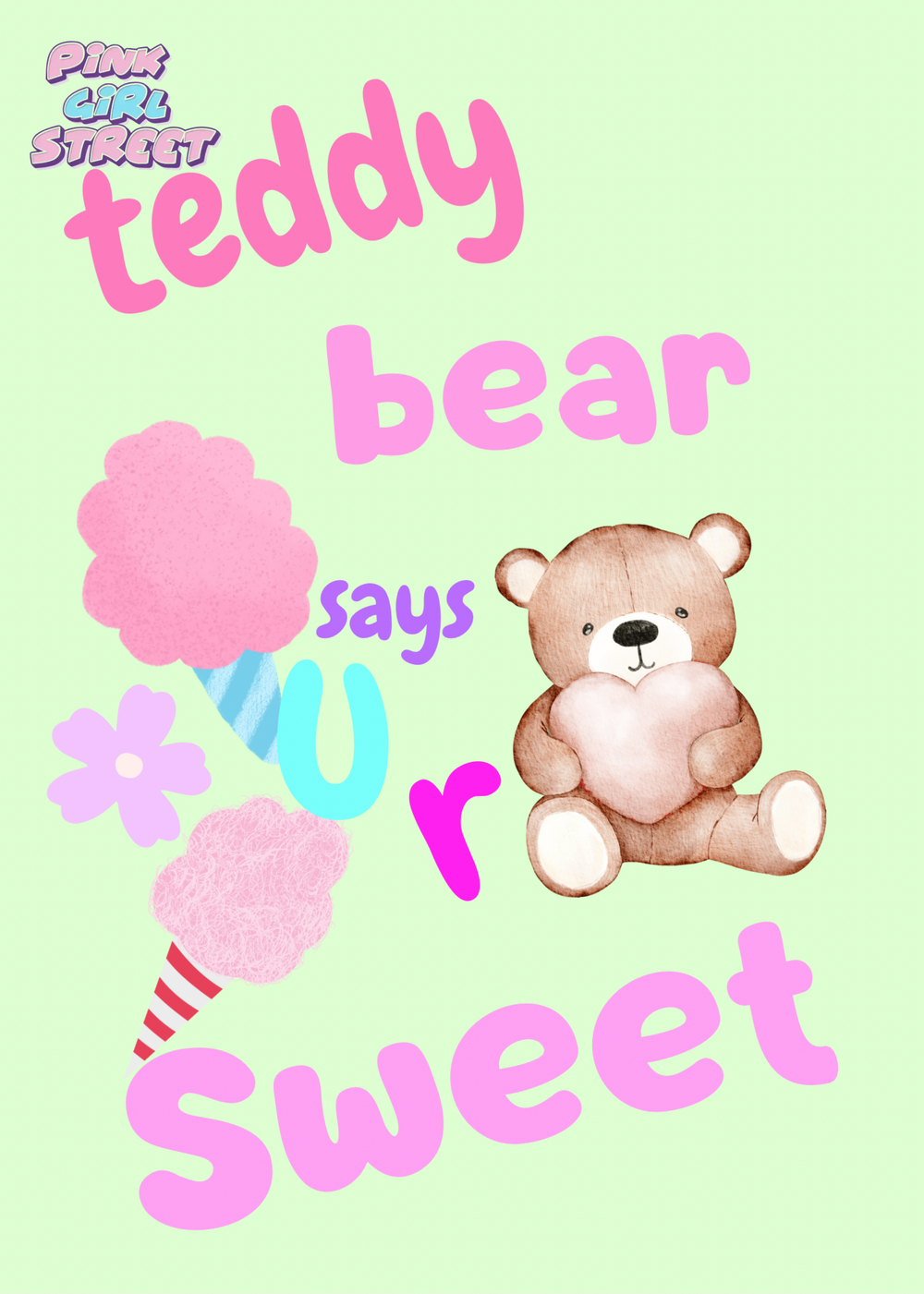 Teddy Bear Say’s U R Sweet Digital Download