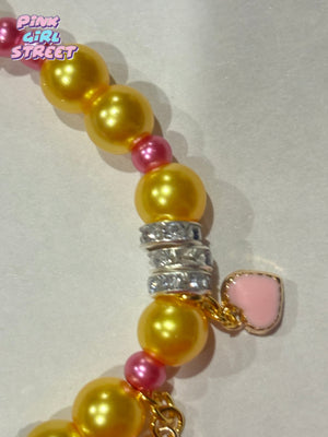 Yellow Pearl Bracelet