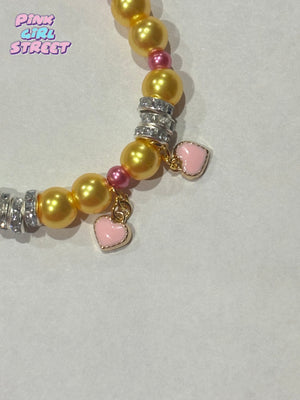 Yellow Pearl Bracelet